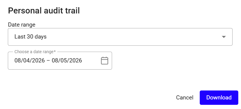 DR personal audit trail report.png