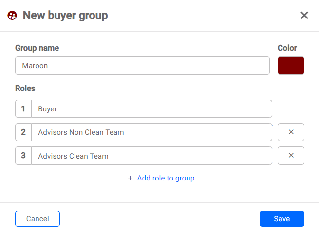 create new buyer group