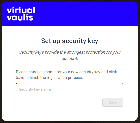 Name security key