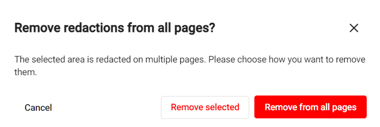 remove alll pages